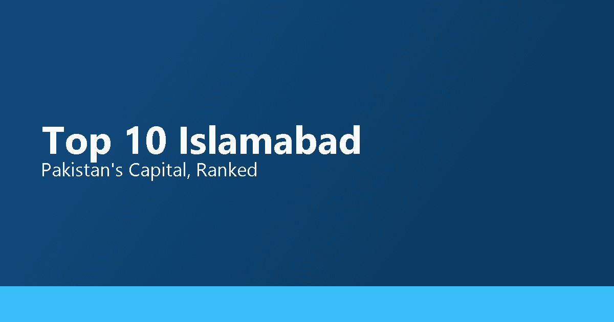 Original Top10 Islamabad city guide artwork